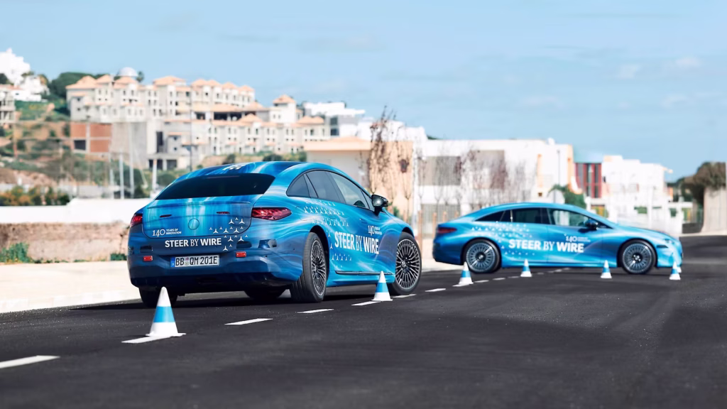 mercedes eqs steer by wire